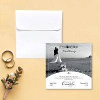 Gelin Damat Resimli Nikah Davetiyesi
